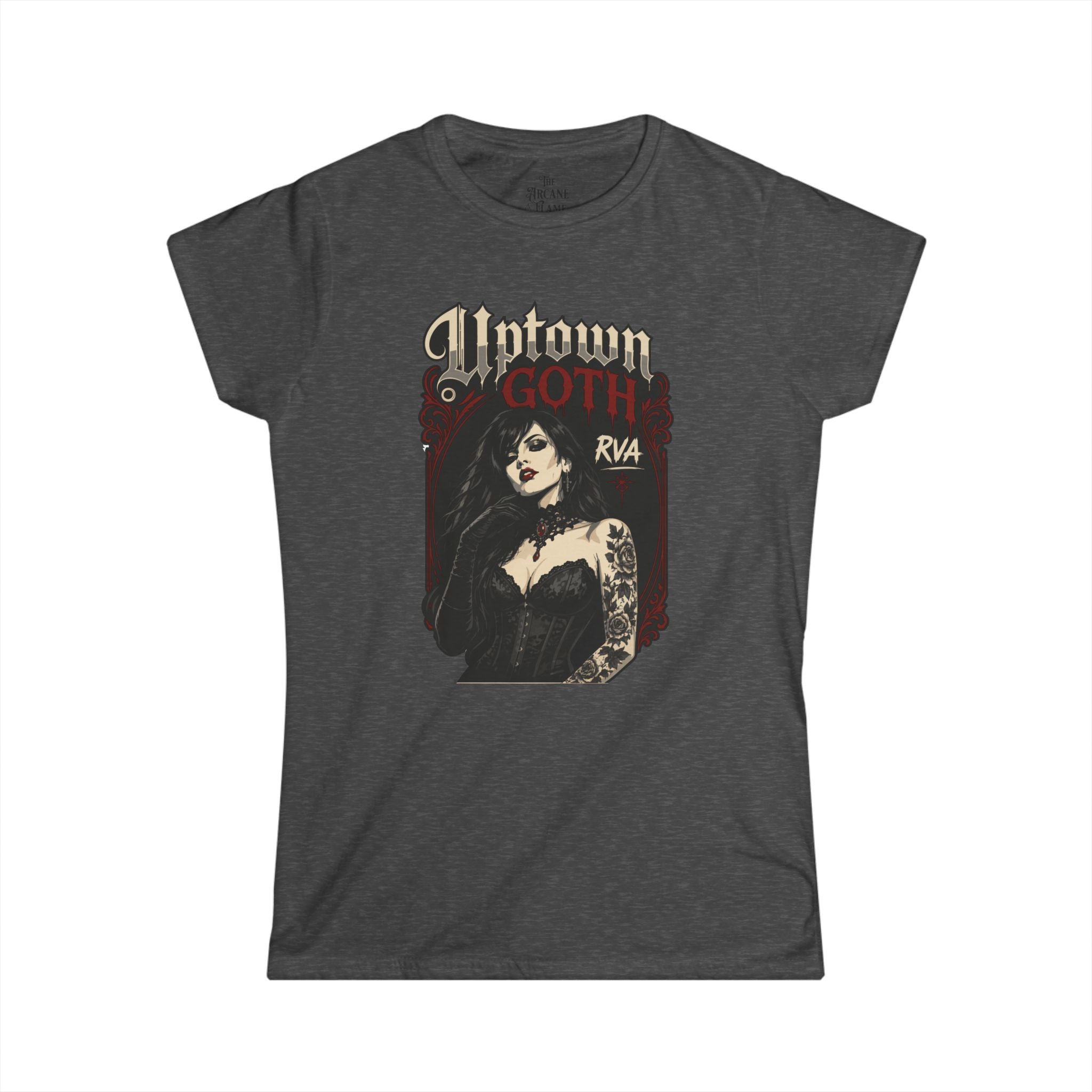 Gothic Uptown Tee – 'Uptown Goth RVA' Women's Graphic Shirt