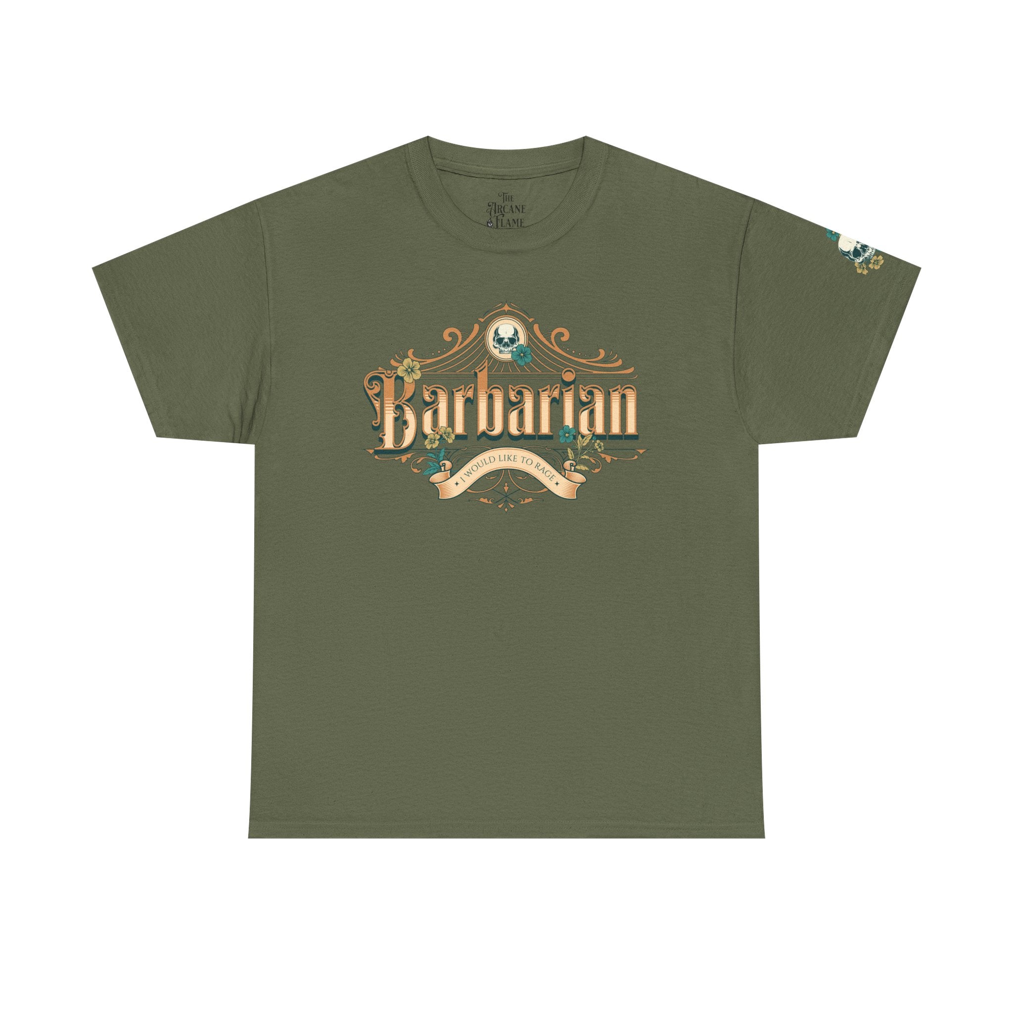 Barbarian: "I Would Like to Rage" T-Shirt (with Sleeve Detail)
