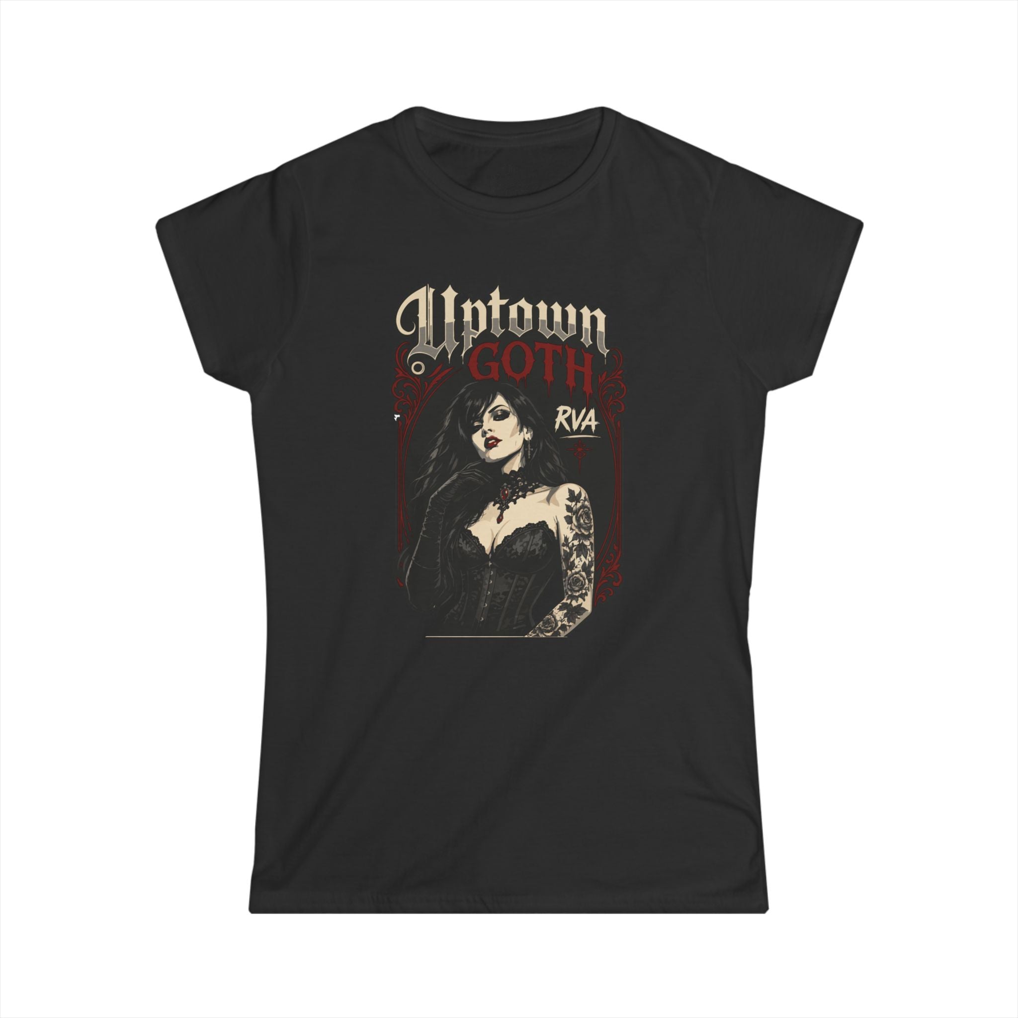 Gothic Uptown Tee – 'Uptown Goth RVA' Women's Graphic Shirt