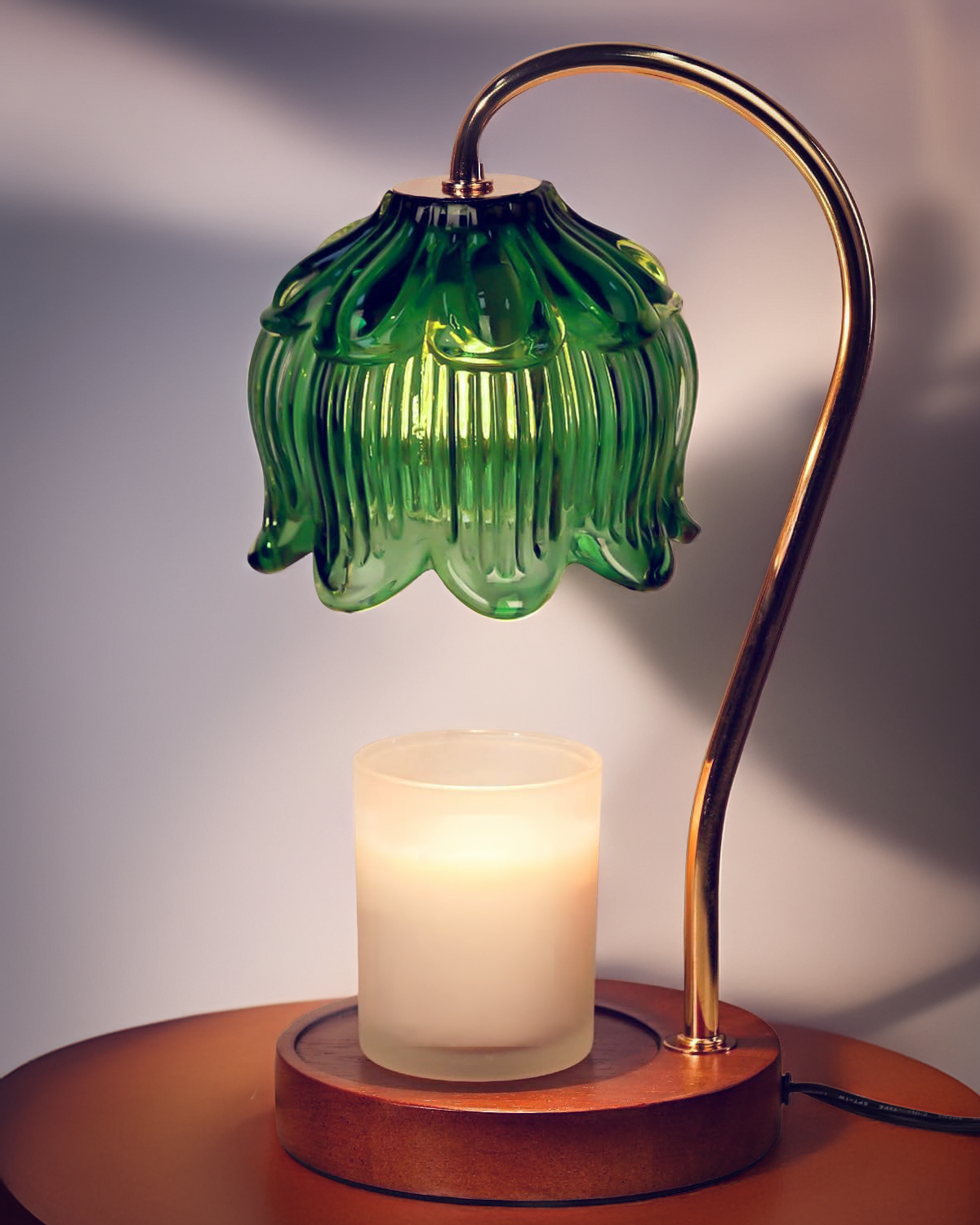 Flower Candle Warmer Lamp with Timer and Dimmer